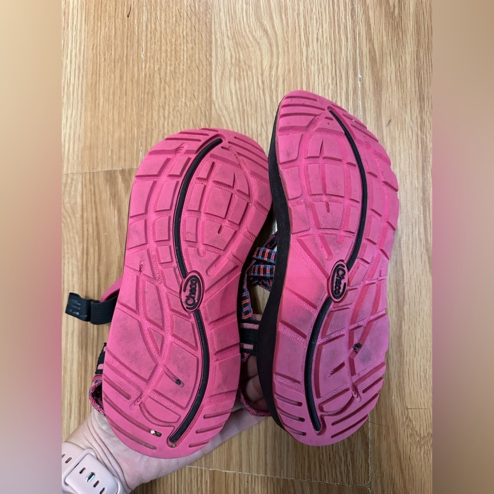 Chaco Womens Z/Cloud X Sandal, Tartan Magenta,Rose Size 6 Pink Blue Double Strap - Picture 3 of 7